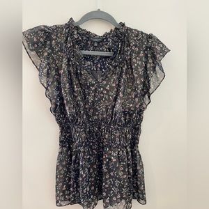 NWT — Current Air Ditsy Floral Print Blouse — XS